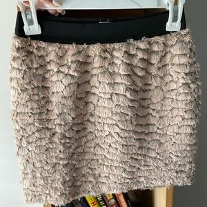 Silence + Noise textured dusty pink skirt